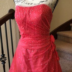 Mori Lee Melon Strapless Sequin Prom Dress NWT 10